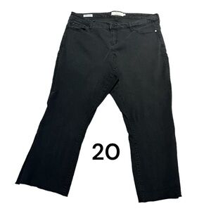 TORRID Black Denim Jeans Size 20T Barely Boot ***Serged Hem Altered Length